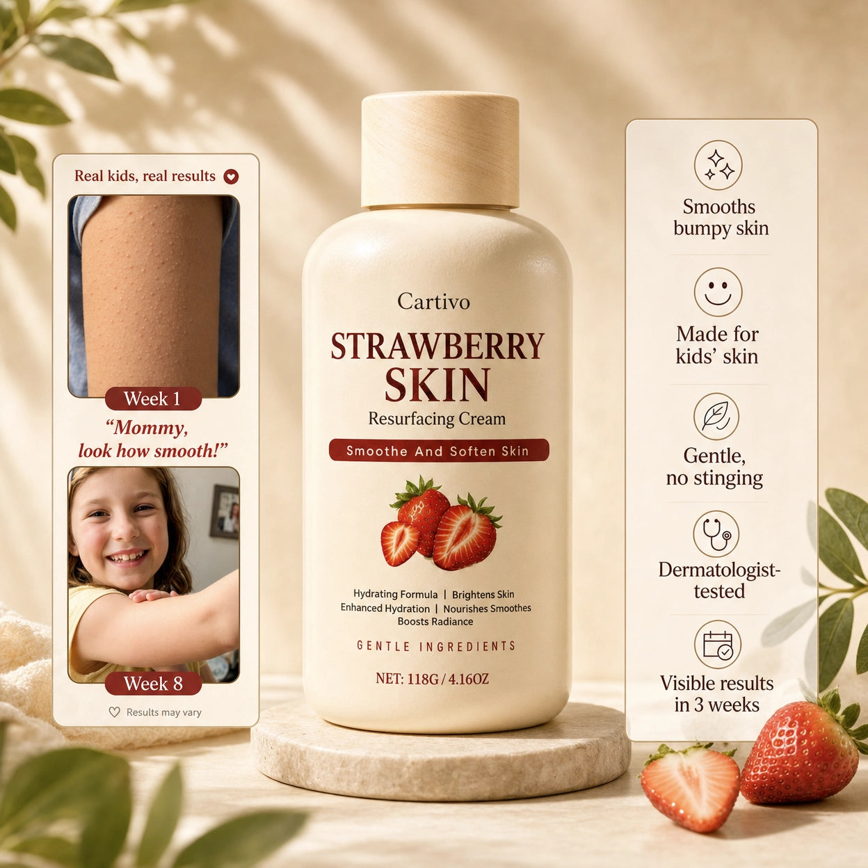 Strawberry Skin Cream by Cartivo