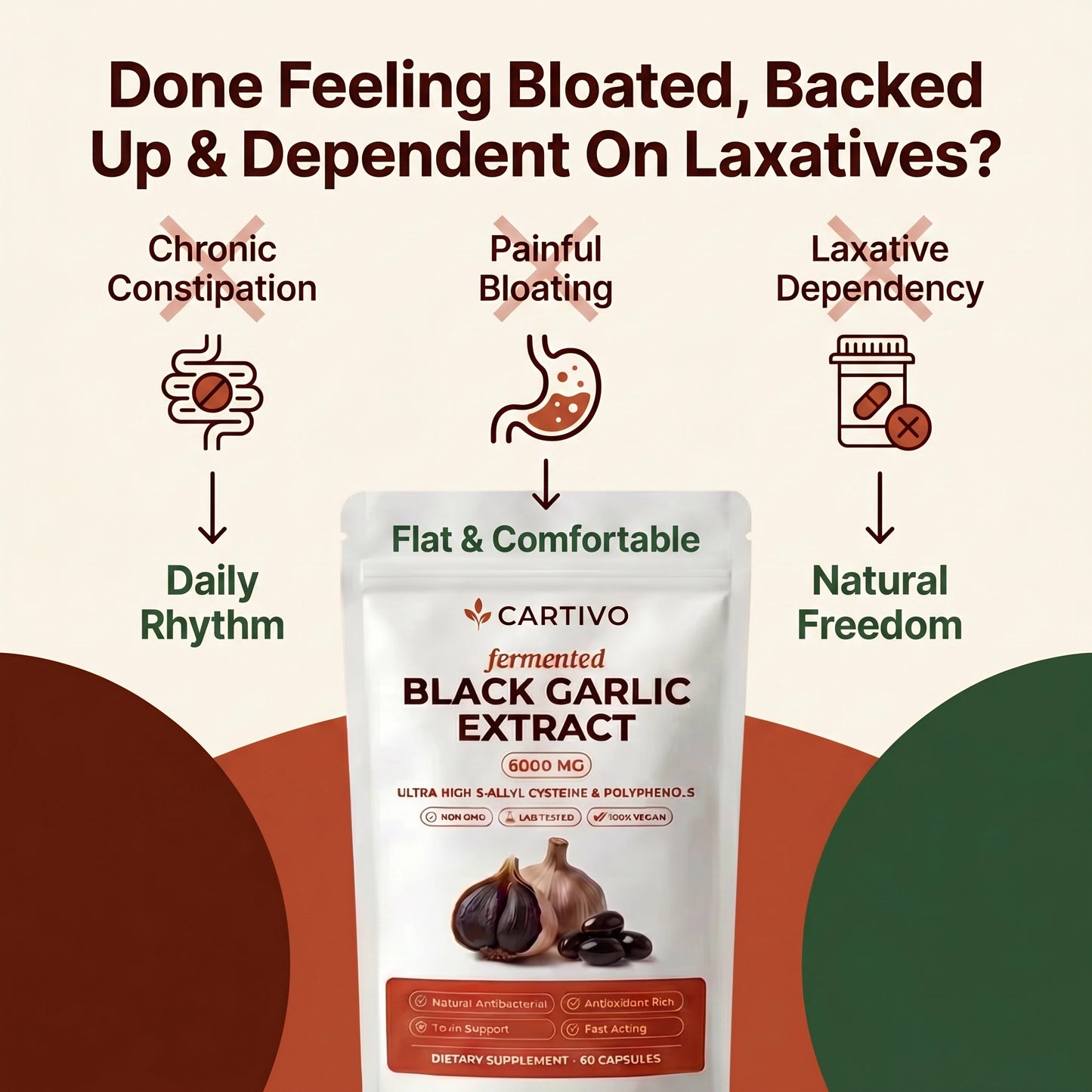 Cartivo Fermented Black Garlic Extract — Daily Rhythm Formula