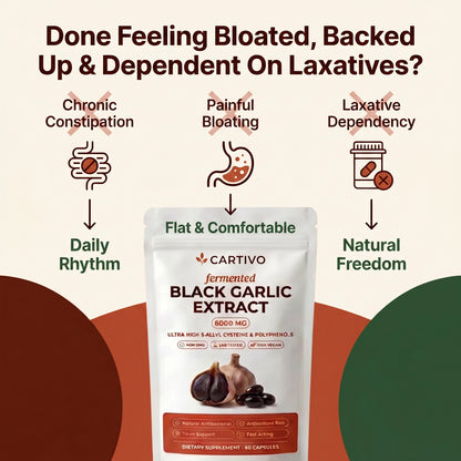 Cartivo Fermented Black Garlic Extract — Daily Rhythm Formula