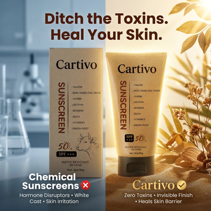 SPF 50++ Tallow Sunscreen by Cartivo