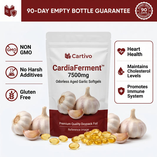 CardiaFerment™ — 7500mg Odorless Aged Garlic Softgels by Cartivo