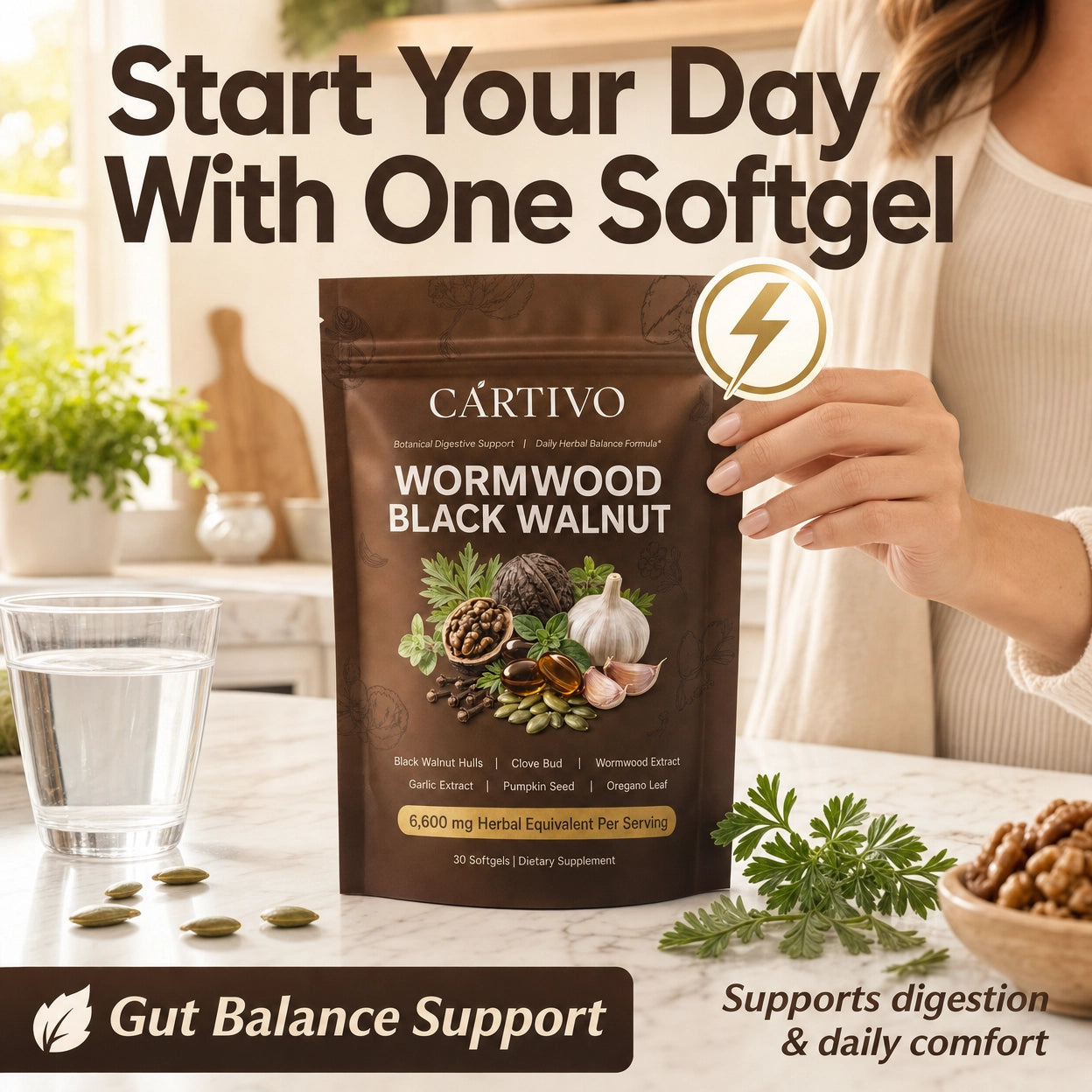 Cartivo Wormwood Black Walnut Softgels